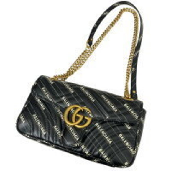 Gucci Balenciaga GG Marmont Hacker Project Bag Black - Picture 1 of 6